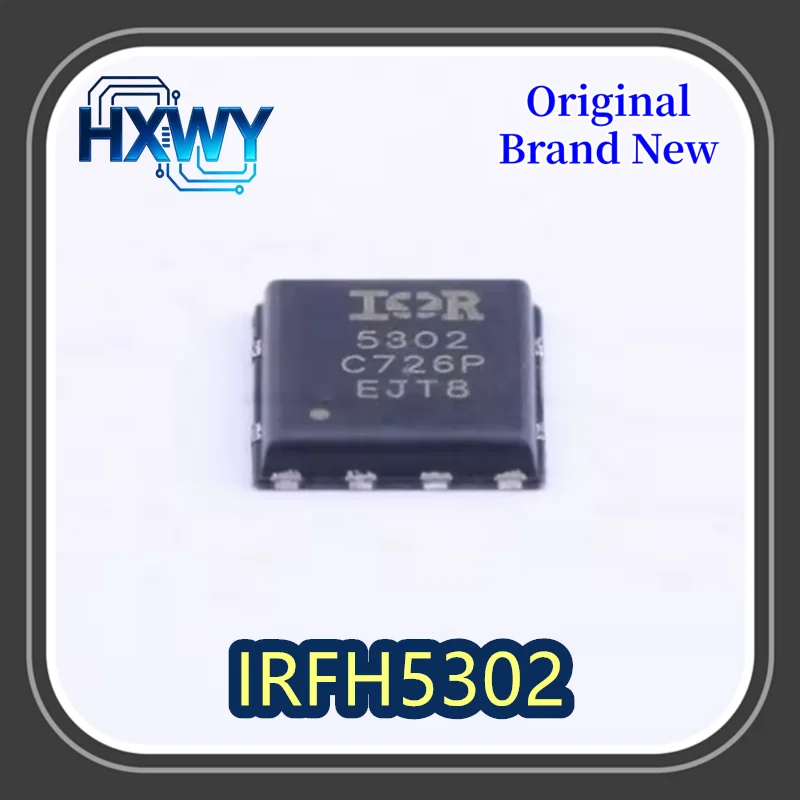 

(10/50 pieces) IRFH5302 Silkscreen 5302 QFN5x6 SMD N-channel 30V 100A Brand New Original