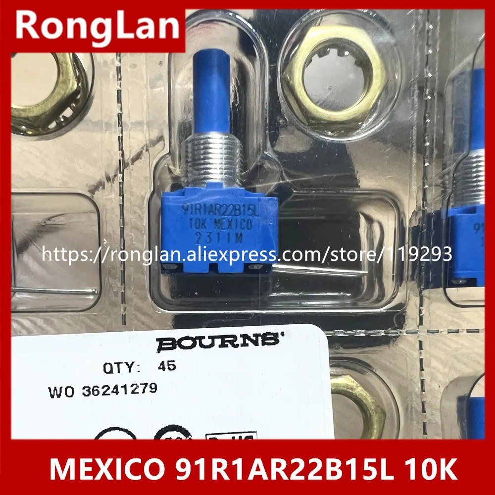 NEW original 91R1AR22B15L 91R1AR22B15 10K MEXICO import sealed single linked potentiometer environmental 2023+--5pcs/lot