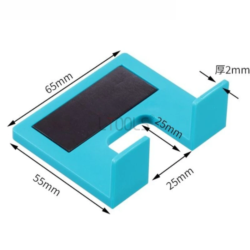 Charnière domestique, pièce d'installation rapide, dispositif de limite de poinçonnage ABS Durable, ensemble d'outils d'aide à l'installation magnétique multifonctionnel