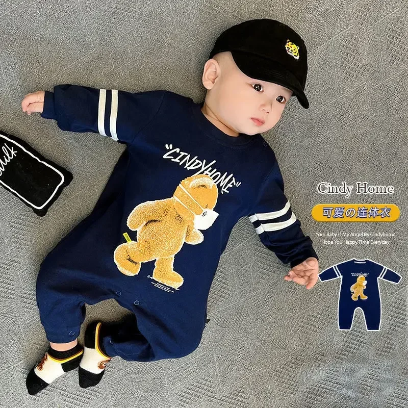 

Baby Boys Clothes Longs Sleeve bodysuit & one piece Newborn Clothes Korean dongdaemun high quality clothing baby romper winter