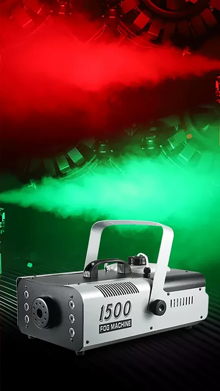 1500 W DMX RGB Nebelmaschine mit kabelloser Fernbedienung, LED-Nebelmaschine, DJ-Lichter, Disco-Beleuchtung, Bühne – Detail 1