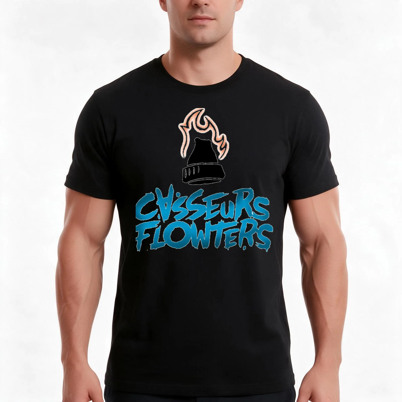 Casseurs Flowters logo Classic T-Shirt Summer Casual Cotton Tee Oversized Streetwear Tops Vintage Graphic Print 100% Cotton