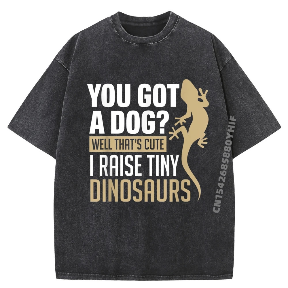 

Funny Bearded Dragon Lizard Funny I Raise Tiny Dinosaurs Big And Tall T Shirts Woman T Shirts For Men Vintage Washed Shirt