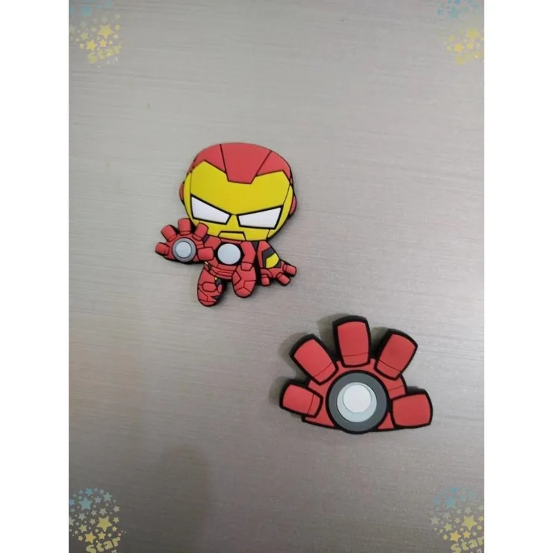 Marvel The Avengers Iron Man Spiderman Black Panther New Simple Creative Animation Picture Soft Glue Refrigerator Magnet Sticker