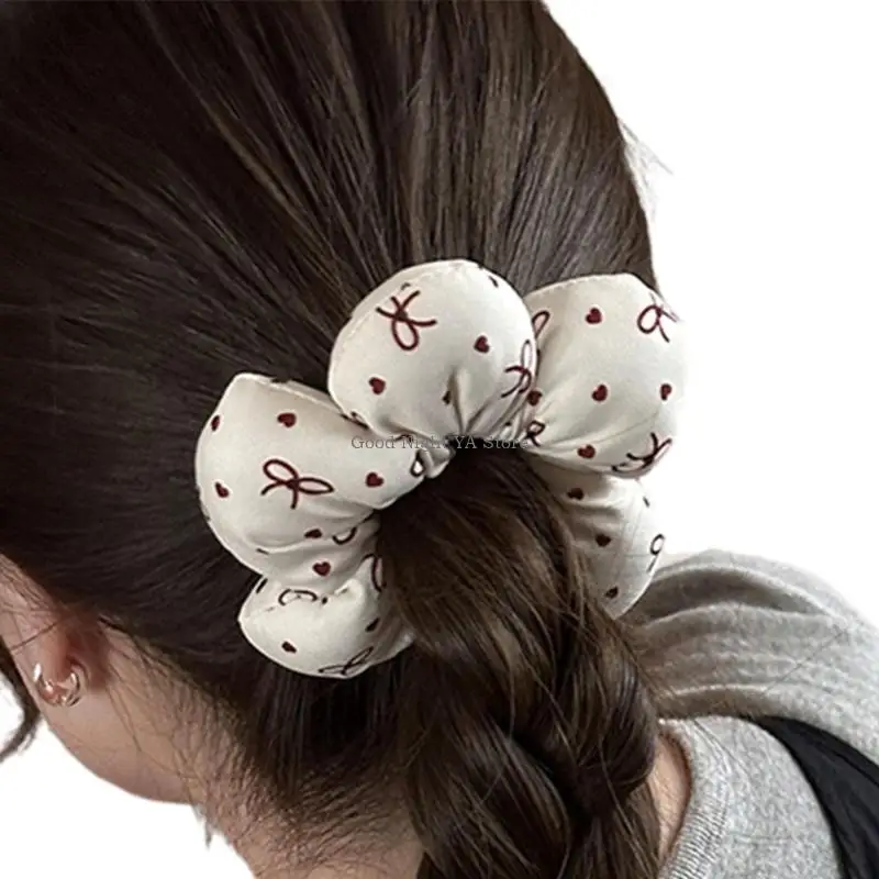 

Bun Flower Hair Scrunchies Hair Tie Hair Bun Hairpiece Women Headdress