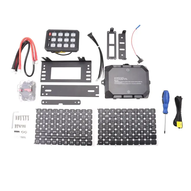 Top-Rated 12 Gang Switch Panel RGB Switch Pod 12V Switch Panel For Car Truck Offroad RV Van SUV UTV ATV
