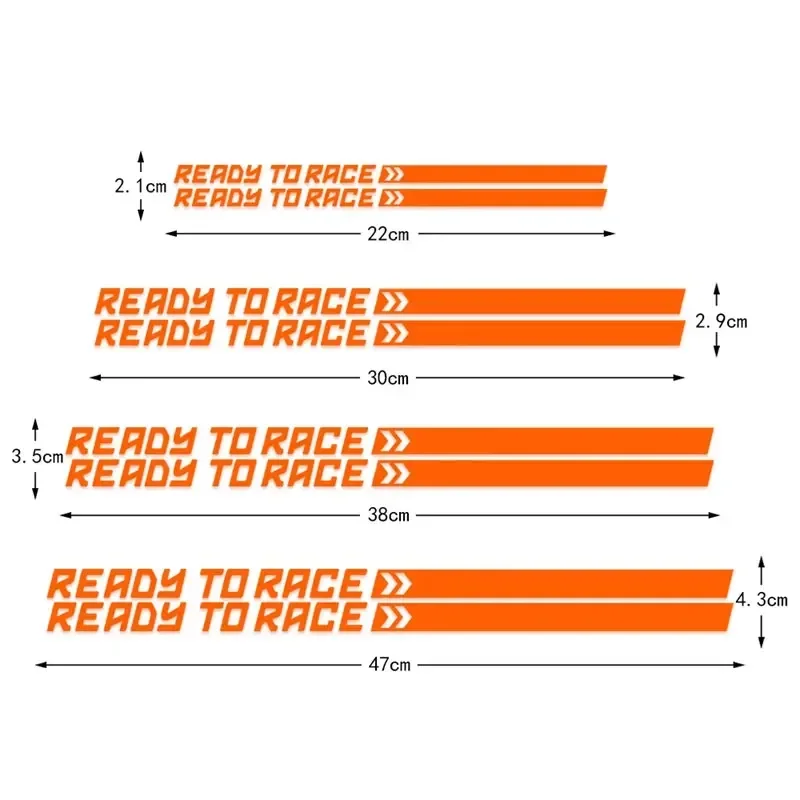 READY TO RACE for KTM Duke 125 390 Exc Accessories 1290 Super Adventure 790 890 S R 990 250 1190 Rc 200 300 Pegatinas Stickers view 6