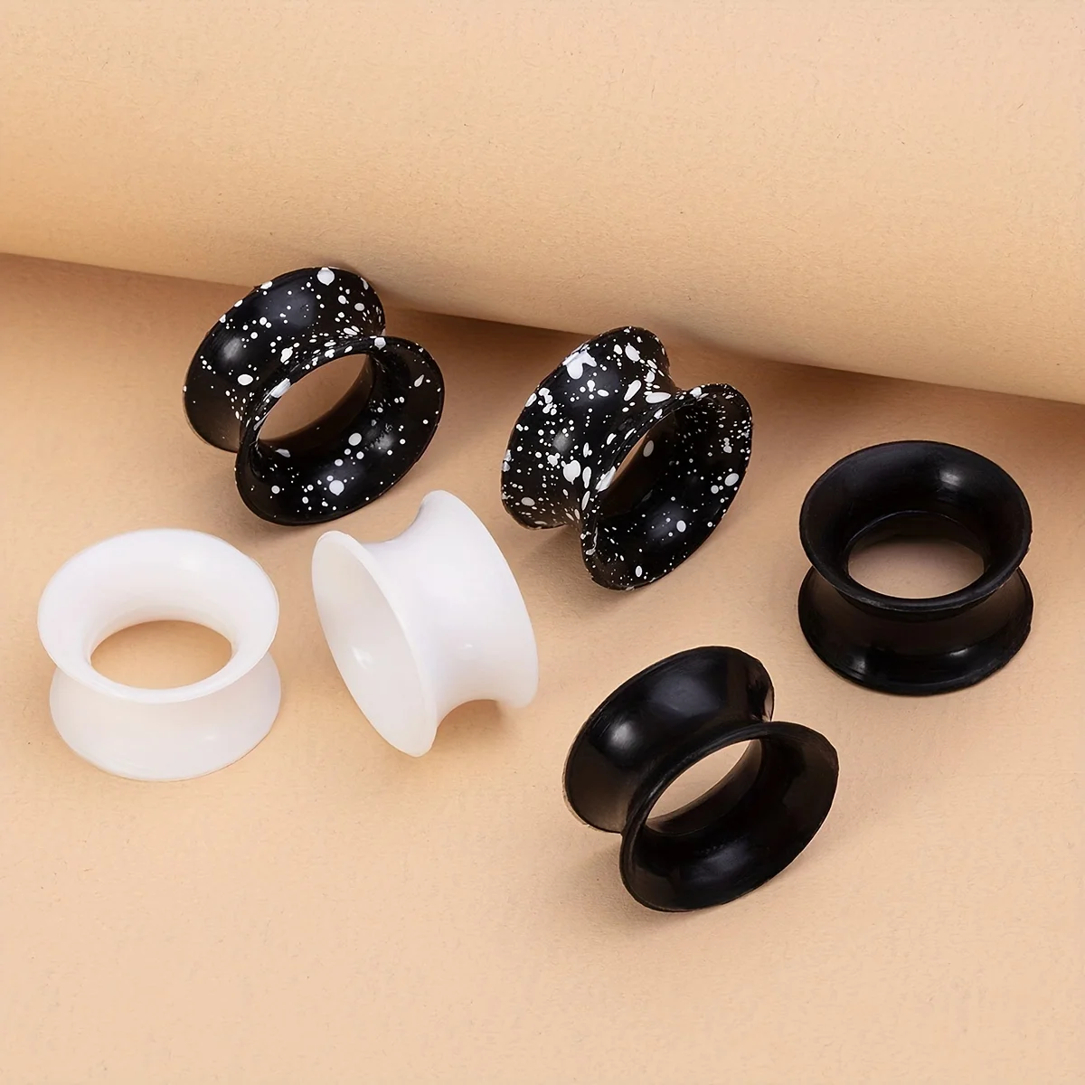 2 szt. 3mm-22mm silikonowe elastyczne podwójne rozszerzane tunel Flesh miękkie zatyczki do uszu wskaźniki uszu Expander nosze Earlets Piercing biżuteria