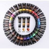 75ml Acrylic Colour Acrylic Paint Set Fluid Drawing Art Paint Acrylic Canvases for Fabric Artists School Supplies