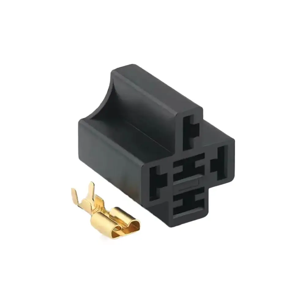 5 Sets 12V Automotive Relay Socket 6.3 Series Wiring Harness Plugs DJJ7051-6.3-21 5-Pin Connector