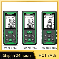 SNDWAY SW-50G/70G/ 100G Laser distance meter Digital range finder 100m 70m 50m Rangefinder Trena lazer Green light measurement