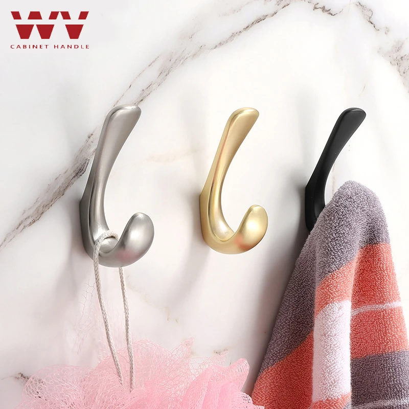 WV Modern Wall Hanging Clothes Hook Bedroom Robe Hook Living Parlor Coat Hook Bedroom Robe Hook Towel Hook Bathroom Accessories