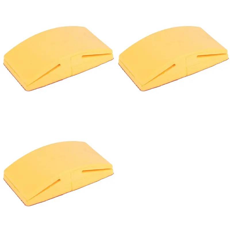 

【Electronic-Accessories】3Pcs 5 Inch Sanding Block Rubber Hook Loop Backing Pad Sandpaper Holder Hand Grinding Block Polishing To