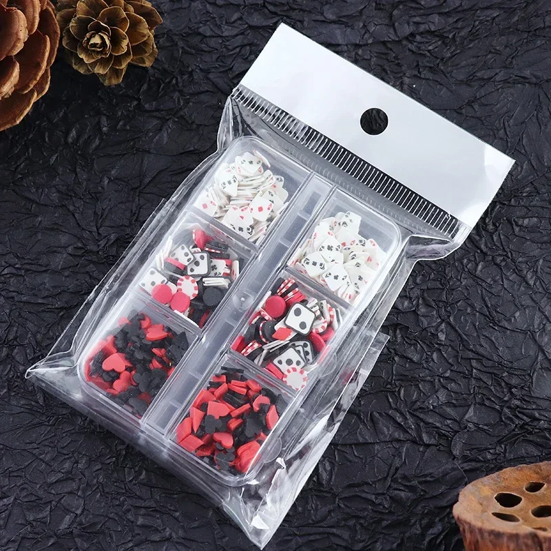 Poker Clay Slices For DIY Epoxy Resin Mold Jewelry Fillings
