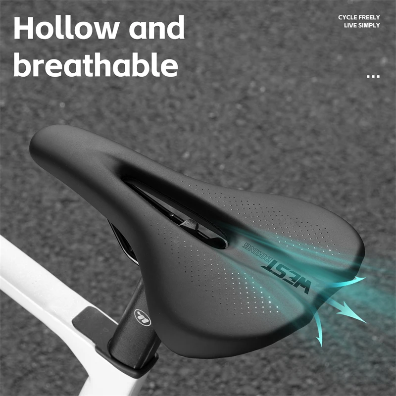 سرج دراجة WEST BIKING MTB Mountain Road مقعد دراجة مجوف مريح لركوب الدراجات وسادة ممارسة سرج الدراجة للرجال والنساء #3