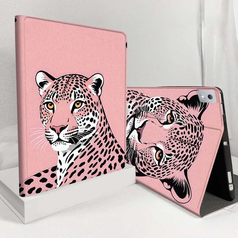

Leopard Black Spot Pattern Case For Lenovo Pad Tab Legion Xiaoxin Y900 Y700 K10 M10 P11 3rd Pro GT Plus Gen Cover Tablet
