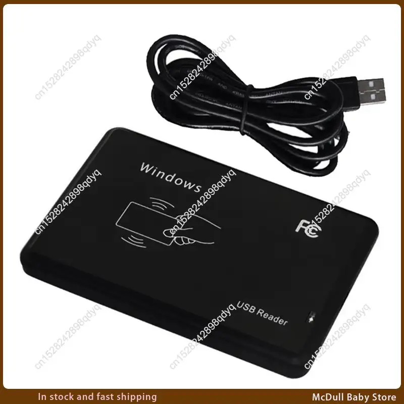 ABJA-USB RFID Reader 125Khz EM4100 ID Contactless Sensitivity Smart Card Reader TK4100 Support Window System RFID Reader