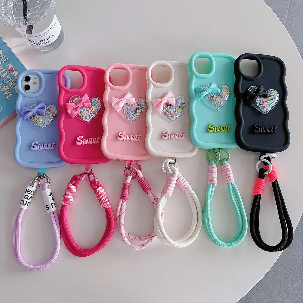 Cute Fruit Bow Heart Soft Phone Case For Samsung Galaxy A10S A20S A30S A50S A21S A52S A55 A05S J7 Prime J7 Pro 2017 J730 Cover