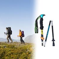 Hiking Poles Useful Aluminum Alloy Camping Pole Aluminum Alloy Climbing Stick  Anti-Slip Portable Hiking Pole for Outdoor