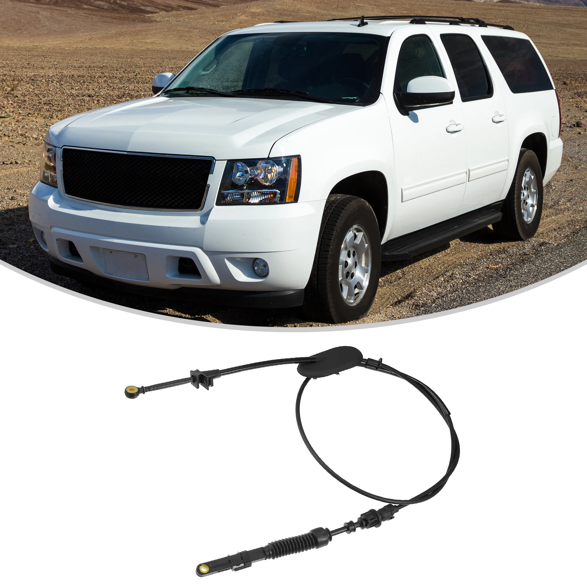 Motoforti Transmission Shifter Shift Selector Cable Fit for Chevy for GMC - Pack of 1 Black
