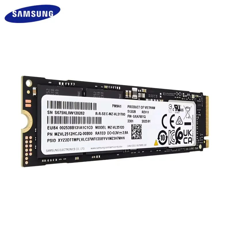 

SSD 512GB 1TB PM9A1 NVMe PCIe 4.0 Solid State Drive for Dell 980 Pro HP Lenovo Laptop Desktop PS5 Storage and Memory for Gaming