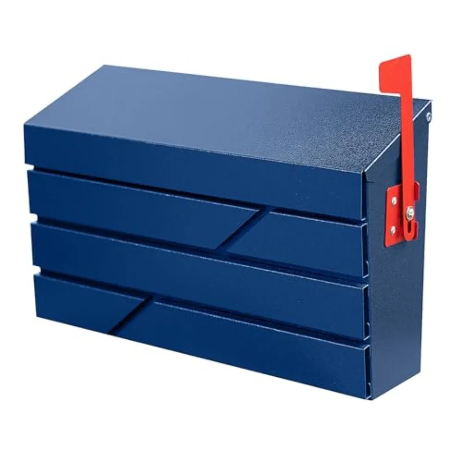 

Wall Mount Mailbox for House Outside, Large Capacity Mailbox with Flag Drop Box, Galvanized Steel and Rust-Proof Metal Post Box