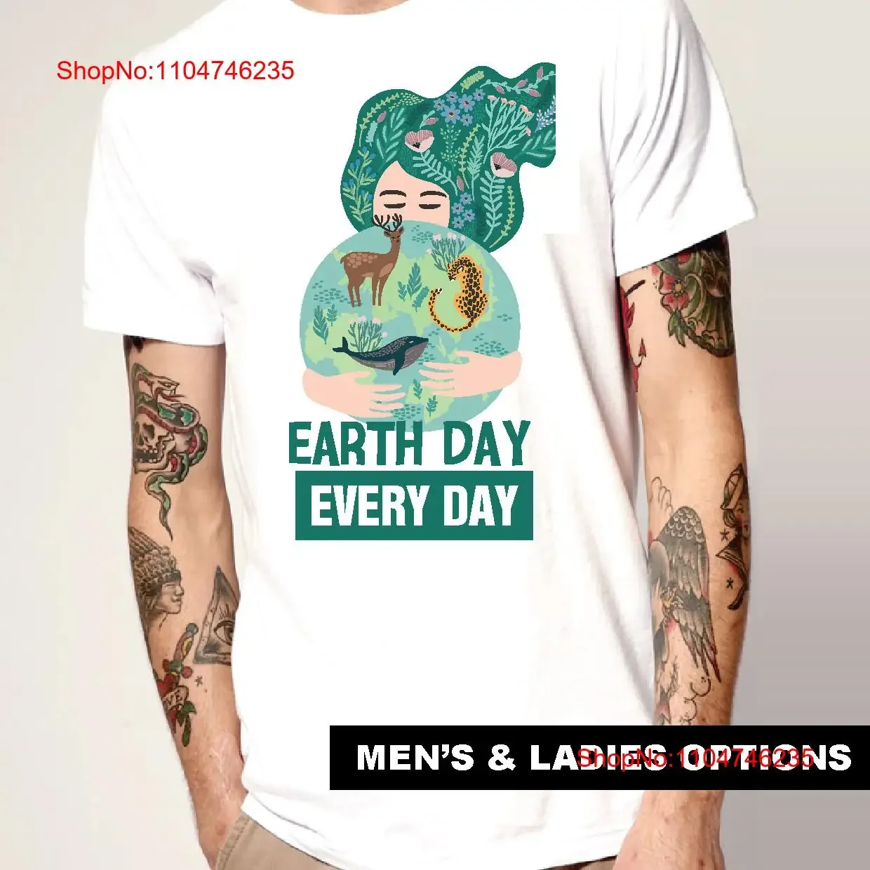 

Cool T Shirt EARTH DAY EVERY Mother Nature Save The Planet Organic Hippie vintage Washed streetwear Casual Comfortable