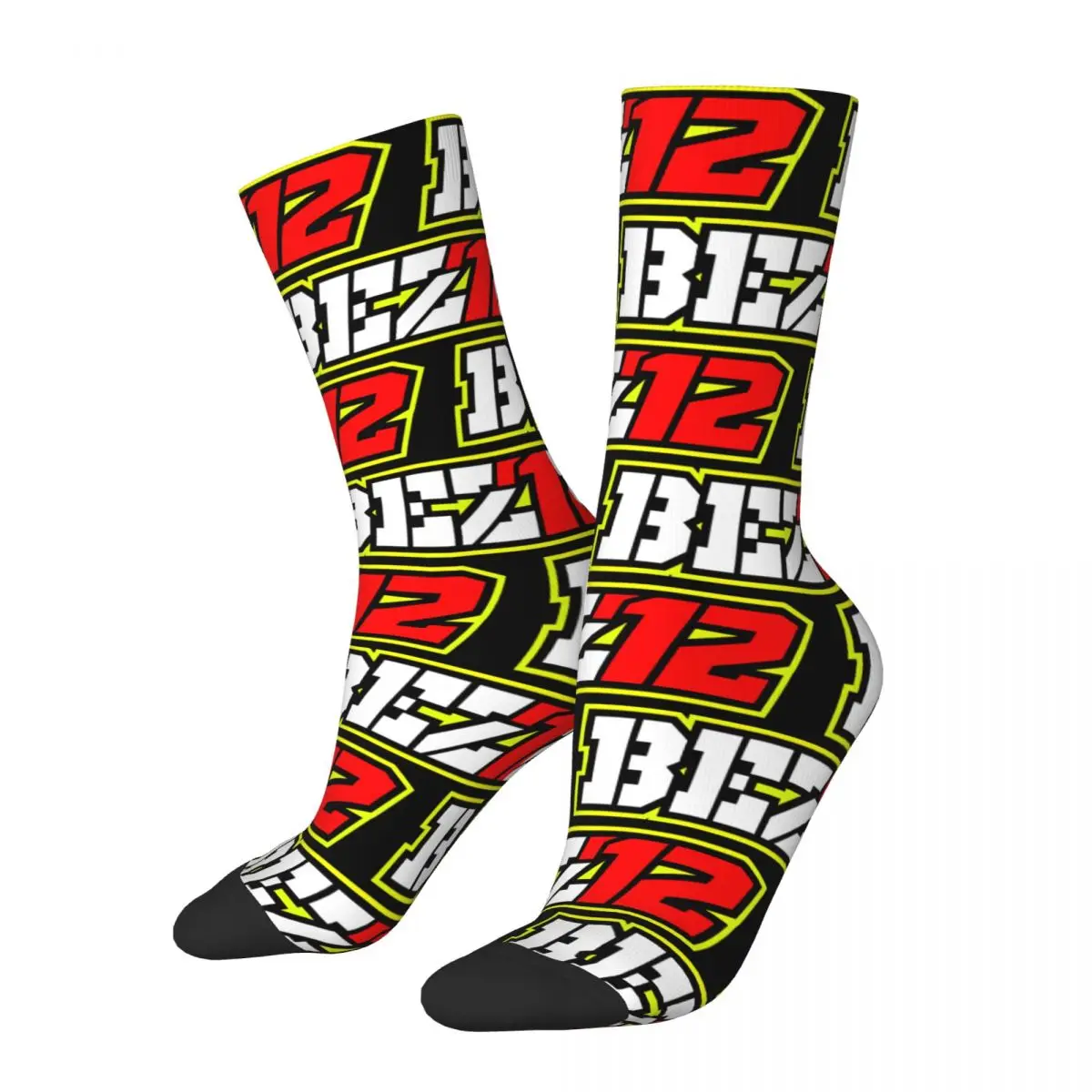 

Funny Crazy Sock for Men Sleek And Shiny Hip Hop Harajuku Marco Bezzecchi 72 Happy Seamless Pattern Printed Boys compression