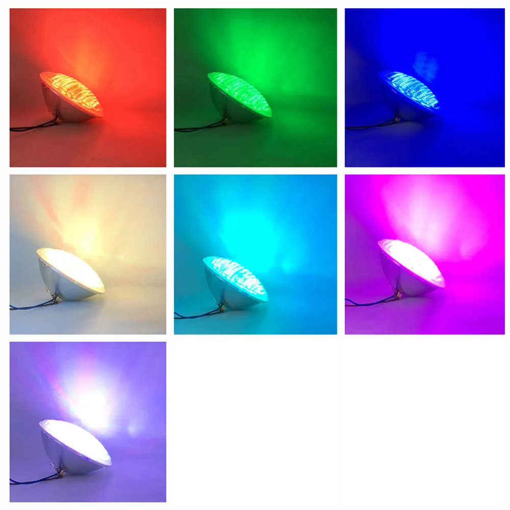 Imagem -05 - Lâmpada de Led Par56 18w 39w Luz para Piscina Rgb Síncrona Ip68 fb Colorida Multicolorida Branca Quente Fria