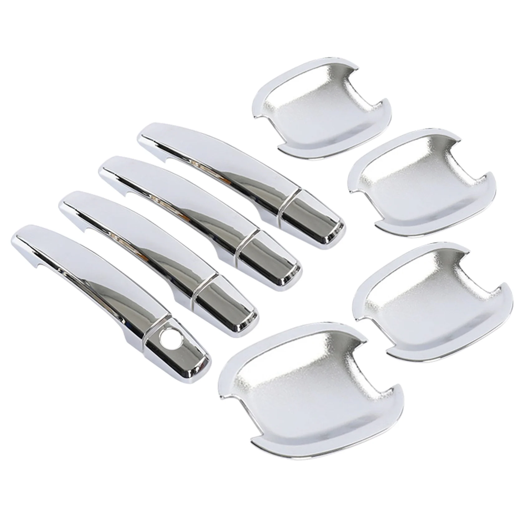 

8PCS Car Door Handle Bowl Chrome Door Handle Protective Cover Trim for Chevrolet Cruze 2008-2013