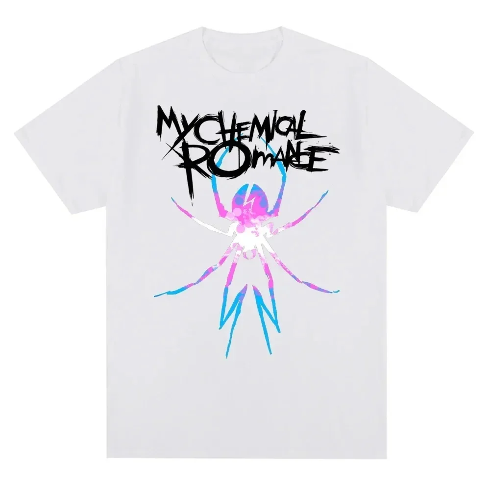 Vintage 100% Cotton T-shirts My Chemical Romance Mcr Band Print High Quality T Shirt Punk Emo Rock Summer Fashion Gothic Tops