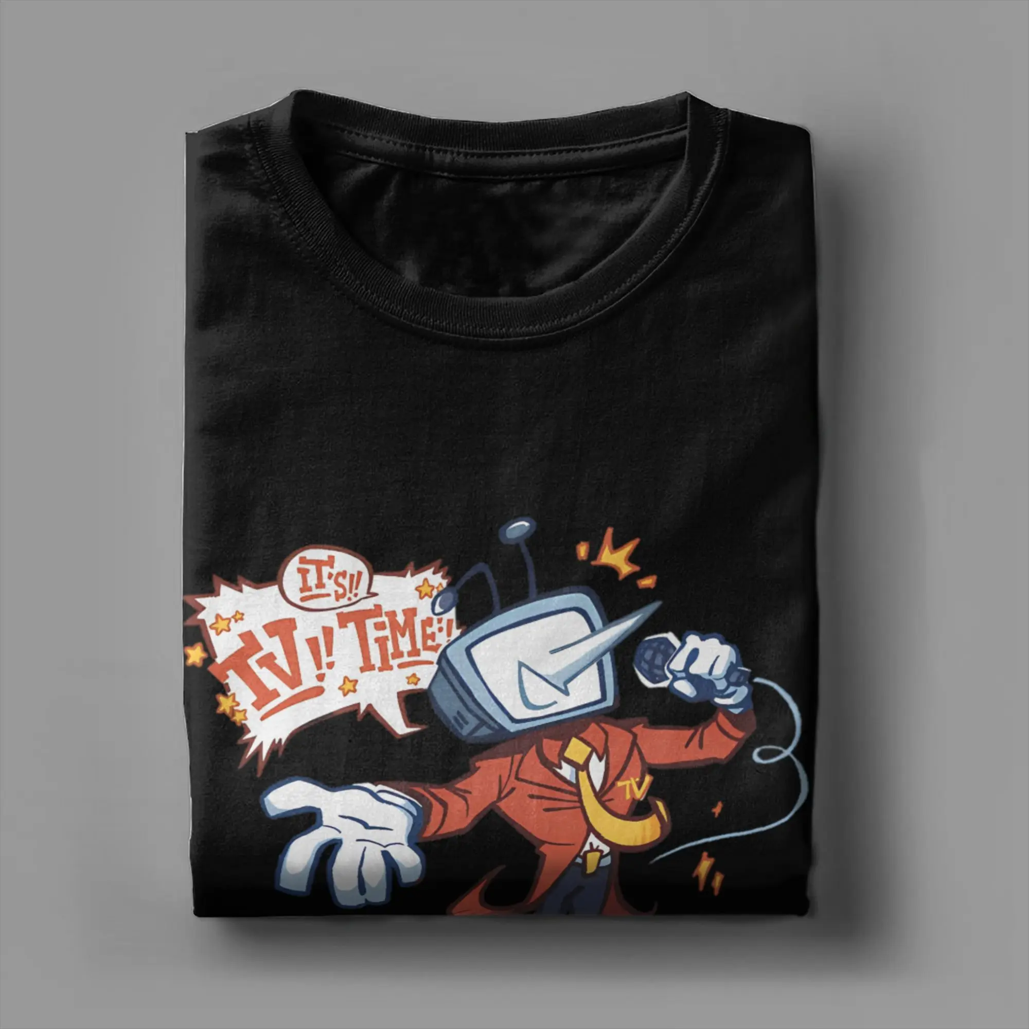 مضحك It's Tv Time السيد Tenna Deltarune تي شيرت للرجال طاقم الرقبة 100% القطن تي شيرت قصير الأكمام تي شيرت ملابس الصيف