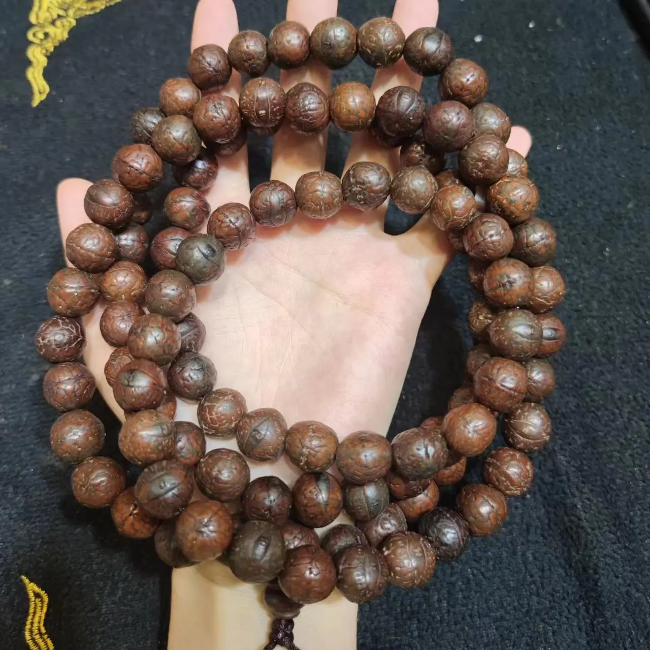 1pcs/lot natural 108 phoenix eye pattern Bodhi rosary Plant wood nut seeds Himalayas Highland area collection Weathering lines