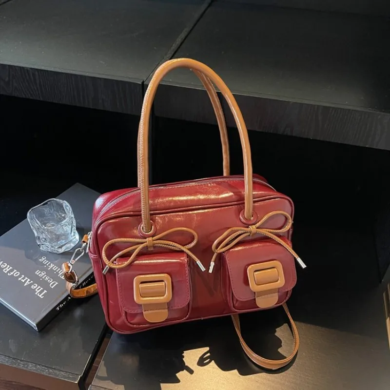 

Vintage Original Retro Diaper Bag Leather Fashionable Trendy Letter Logo Crossbody Tote Elegant Classic Designer For Ladies