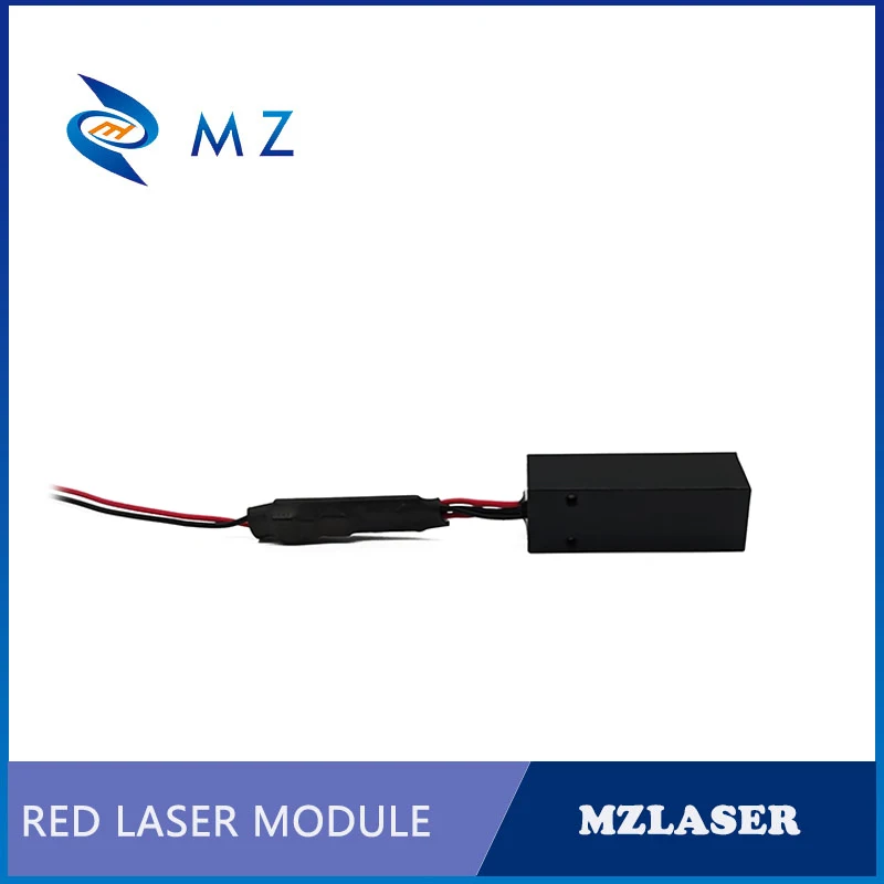 Posizionamento dell'obiettivo in vetro rettangolare linea rossa 638nm 12V 50mW modulo Laser grado industriale