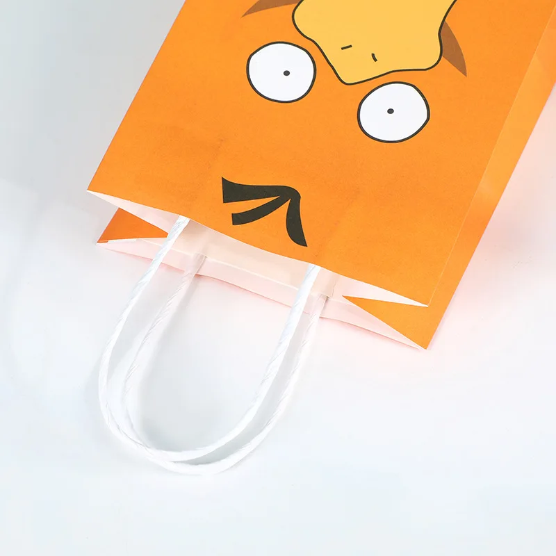 Bolsa de recuerdo de fiesta de Pokémon de Anime, bolsa de papel bonita de Pikachu Charmander Gengar, bolsa de postre de dulces, juguetes para niños,