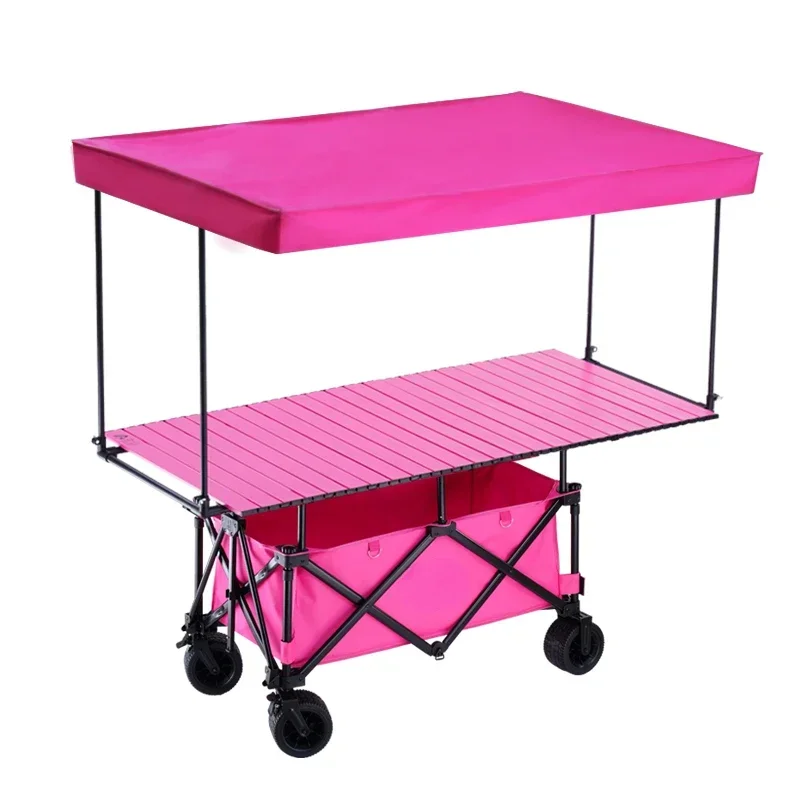To the mountain camper plus stall cart trolley folding dining cart sausage sushi sandwich