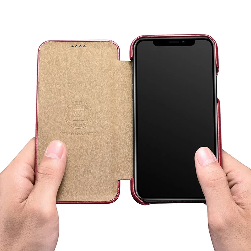 iPhone 11 Pro Case Leather Protective Phone Flip Case for Apple 11 Pro