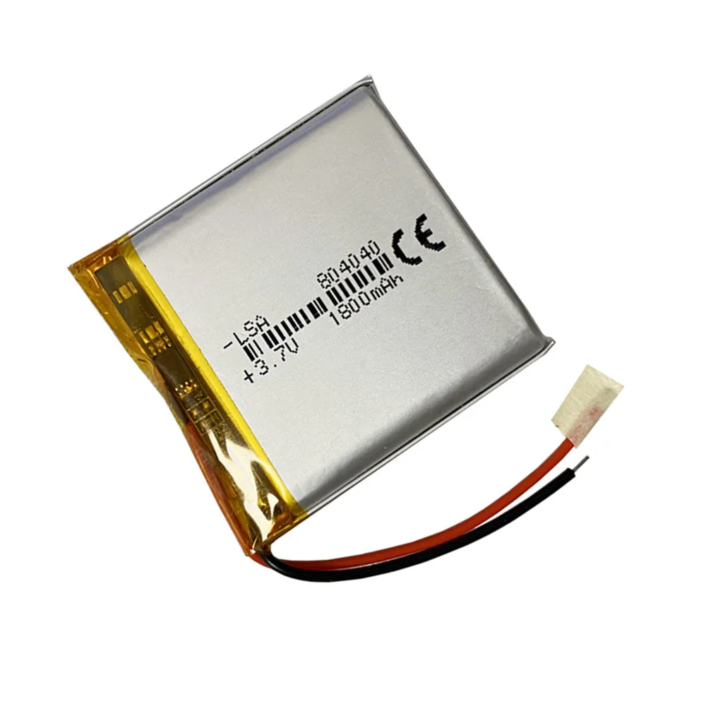 10 قطعة/الوحدة 804040 3.7 فولت 1800 مللي أمبير ليثيوم بوليمر بطارية قابلة للشحن ل Mp3 GPS PSP DVD الهاتف المحمول لعبة فيديو مسجل قيادة اللعب