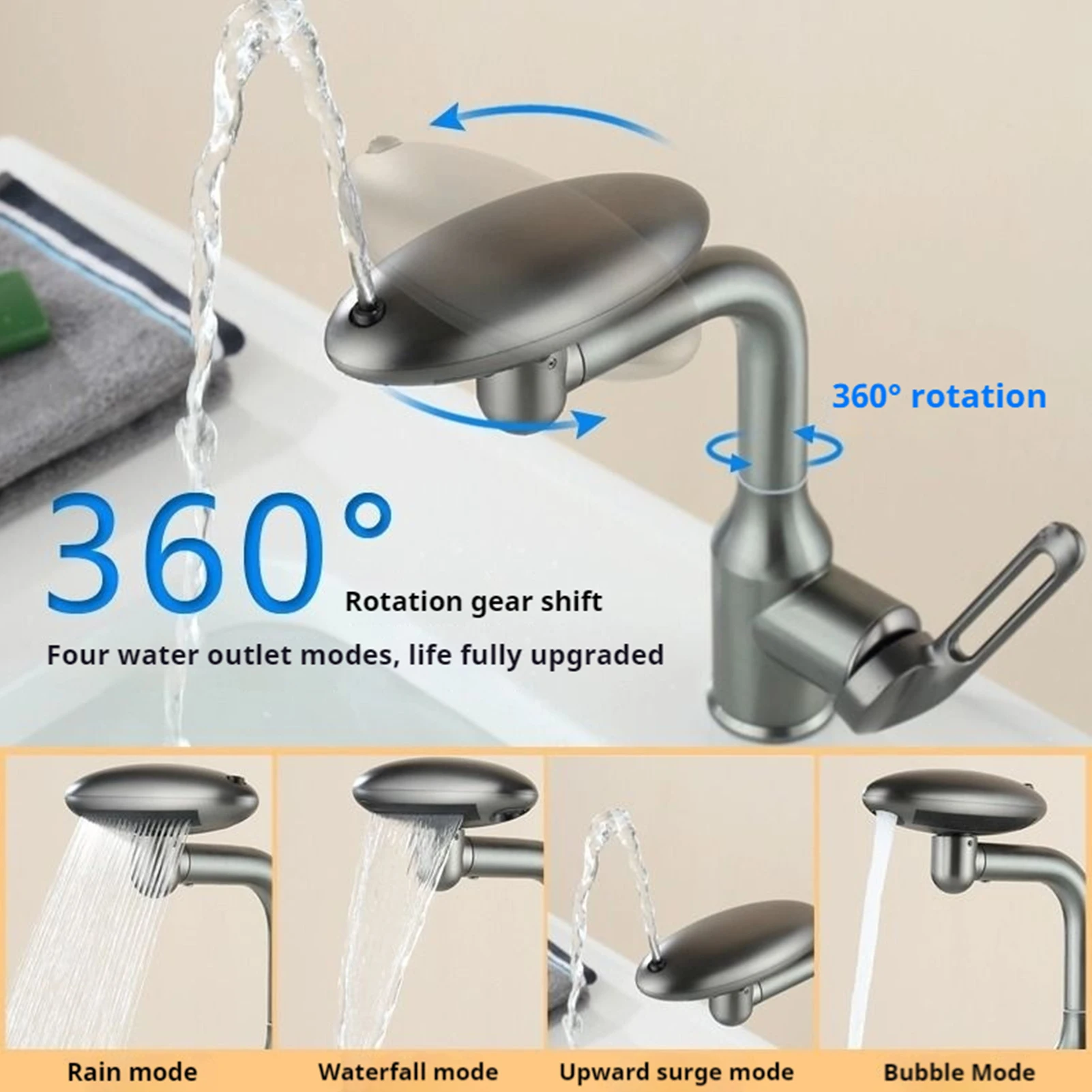 Bathroom Basin Faucet Universal Water Outlet Adjustable Hot Cold Water Faucet For Bathroom Kitchen Pressurized Water Valve