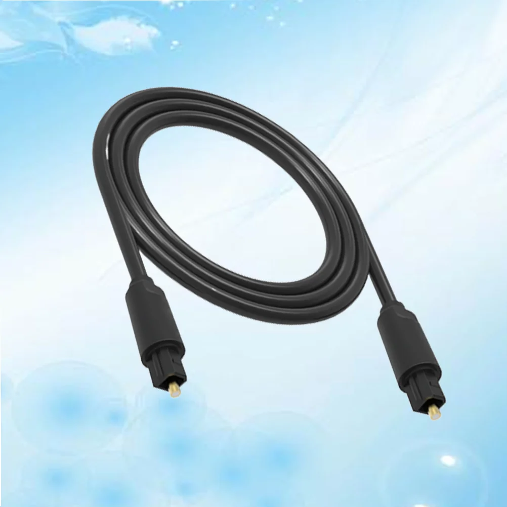 

1.5m Optical Fiber Audio Cable Dust-Proof Caps Gold-Plated Connectors Cuboid Low-Loss Core for Digital Audio Speaker Power