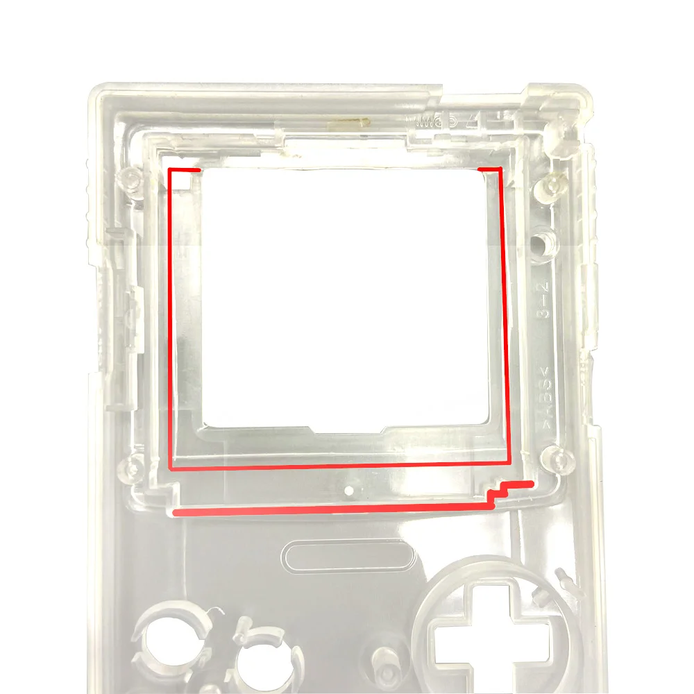 2.6 بوصة IPS LCD مجموعة شاشة مع شل مجموعات ل GameBoy اللون GBC عالية السطوع IPS نقطة إلى نقطة شاشة عرض LCD أطقم