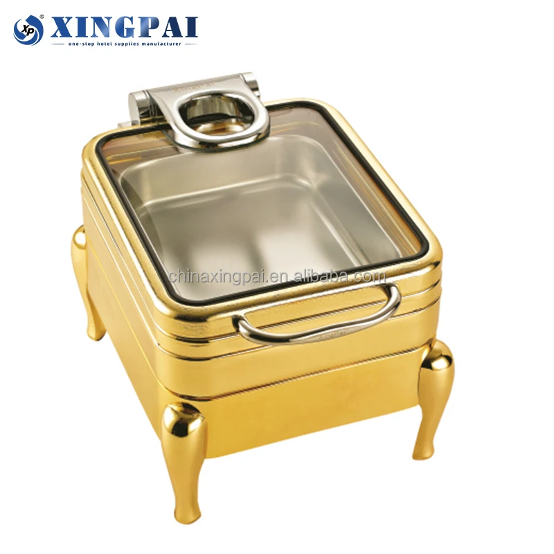 XINGPAI other hotel restaurant equipment mini rectangular chaffing dishes luxury chafing dish de lux