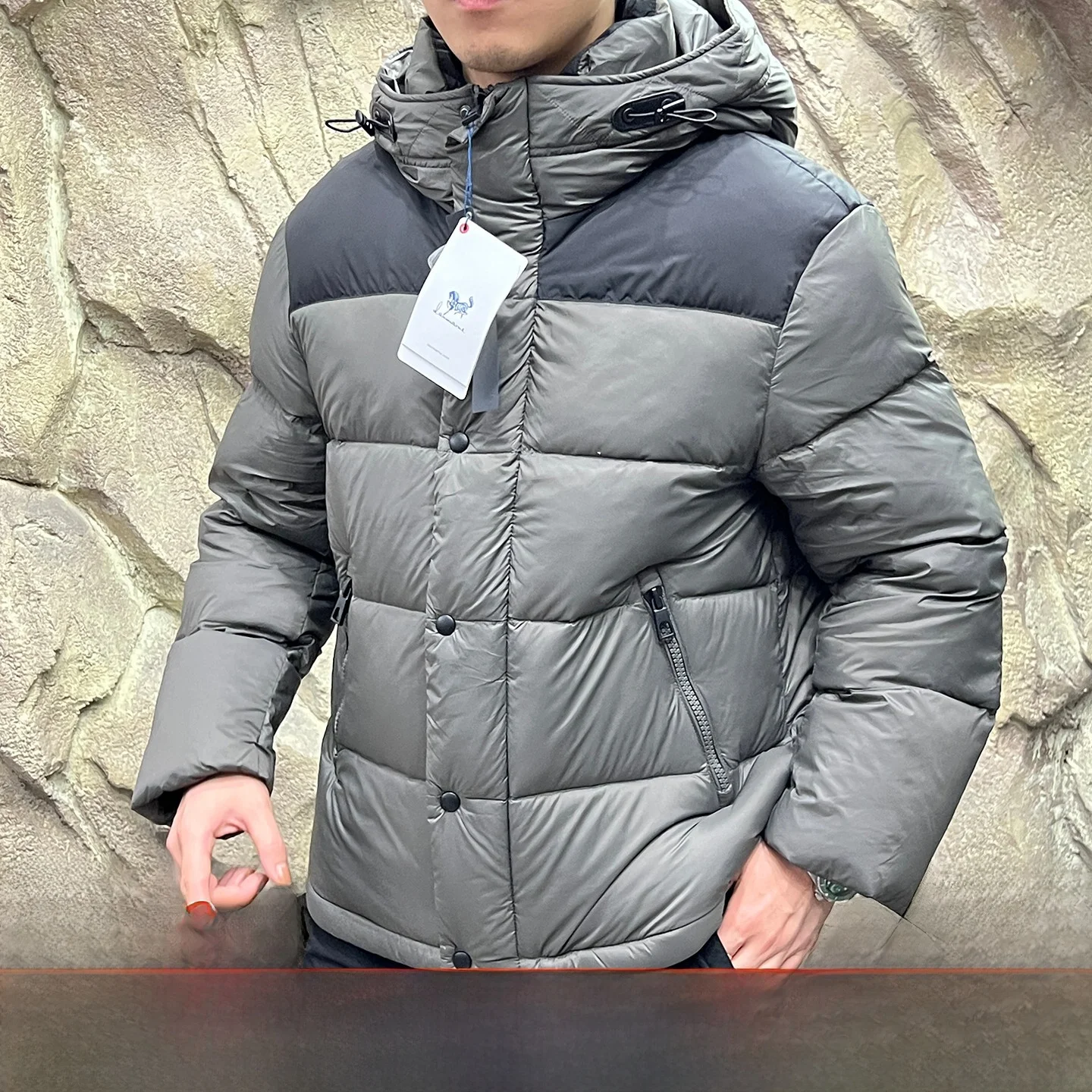 

Line High Loosen 90 Du down Filling Winter Thiened Warm Waterproof Men's Patchwork down Jaet