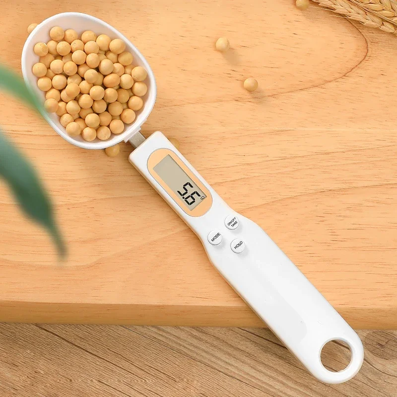 Weighing Spoon Scale Home Kitchen Tool Electronic Measuring Coffee Food Flour Powder Baking LCD Digital Measurement Adjustable