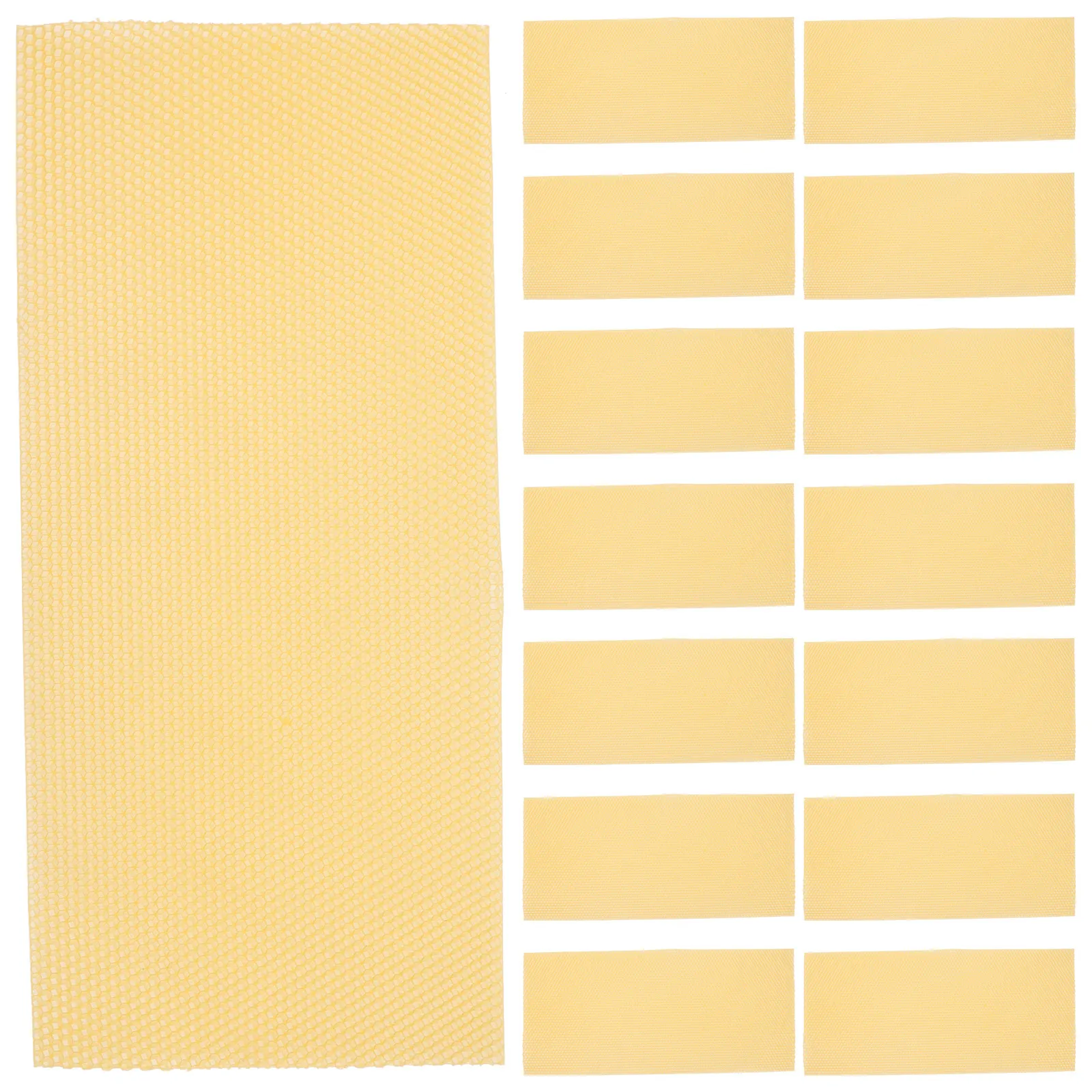 

30Pcs Beekeeping Foundation Sheets Premium Natural Beeswax Hive Comb Base for Honey Production Nest Building DIY Making