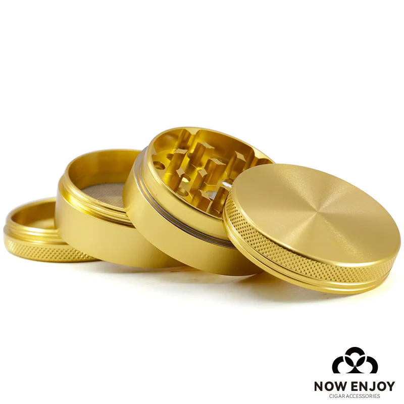 

Aluminum Alloy Tobacco Grinder Spice Cutter 40MM 4-Layer Latest Smoking Herb Cutter Hand Tools Portable Cigarette Accessories