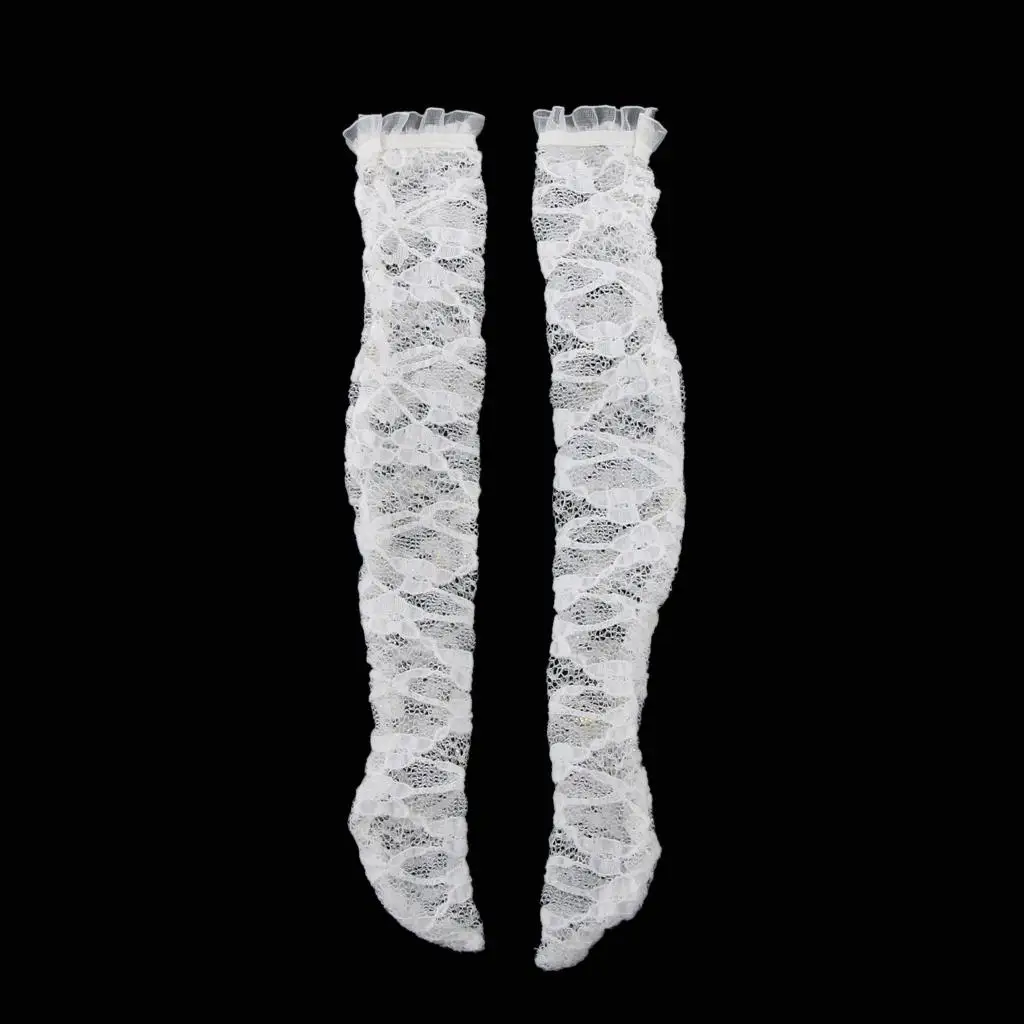 

1/4 White Lace Stockings Socks for BJD SD DOD Dollfie Dolls Clothes