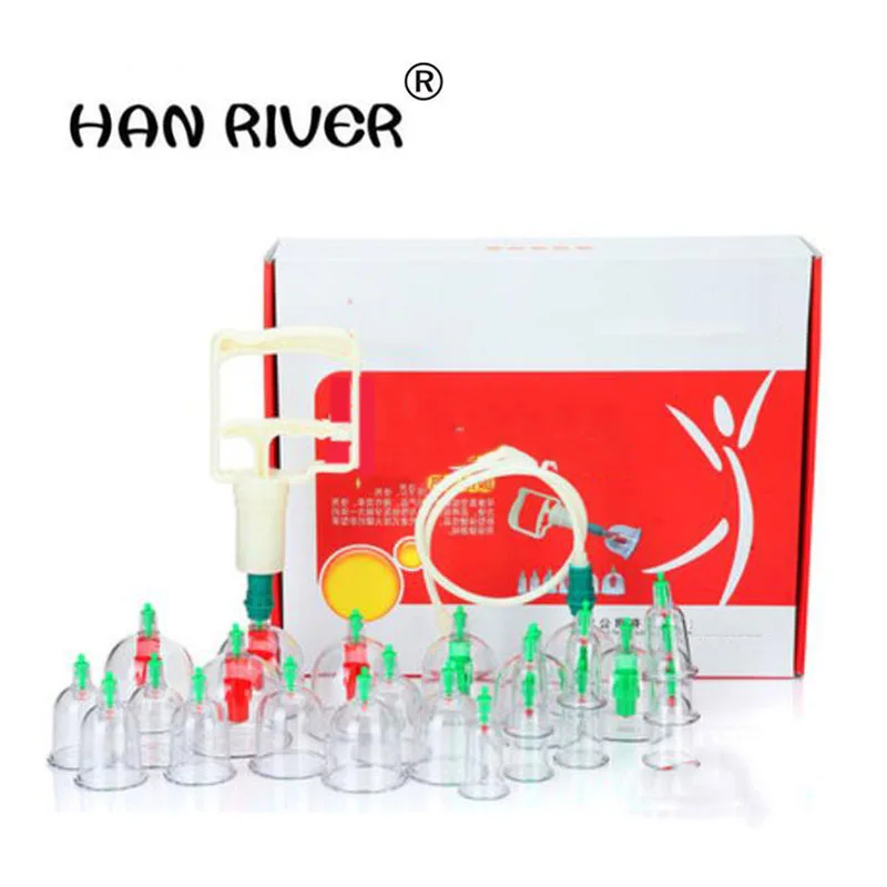 

HANRIVER Cupping apparatus vacuum 24 cans of multi-function cupping household thickening suction type physical therapy apparatus