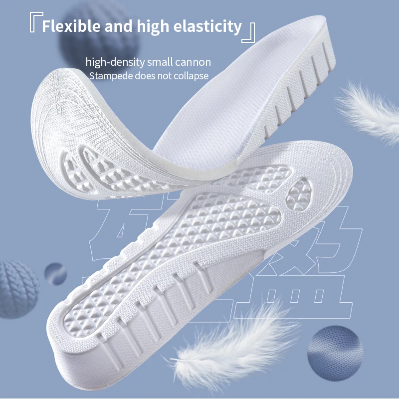 NAFOING New Invisible Height Increase Insoles EVA Soft Light Shoes Sole Pad for Men Women Heel Lift Feet Care Arch Support Insol